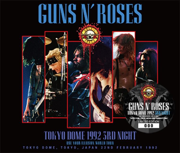 Photo1:  GUNS N' ROSES - TOKYO DOME 1992 3RD NIGHT 3CD [ZODIAC 427] (1)