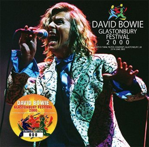 Photo1: DAVID BOWIE - GLASTONBURY FESTIVAL 2000 2CD*2nd Press plus Bonus DVDR "GLASTONBURY FESTIVAL 2000 THE VIDEO [Wardour-184] (1)