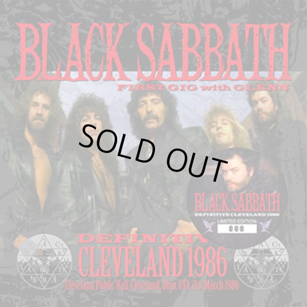 Photo1: BLACK SABBATH - DEFINITIVE CLEVELAND 1986: FIRST GIG WITH GLENN 2CD plus Bonus DVDR* Numbered Stickered Edition Only [ZODIAC 429] ★★★STOCK ITEM / HOT SPRING SALE★★★ (1)