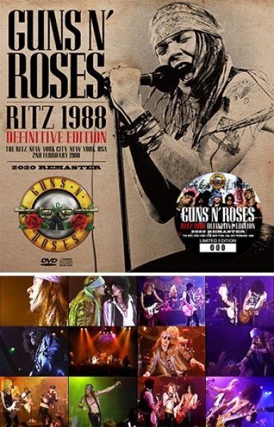 Photo1:  GUNS N' ROSES - RITZ 1988 DEFINITIVE EDITION: 2020 REMASTER CD+DVD plus Bonus DVDR* Numbered Stickered Edition Only [ZODIAC 428] (1)