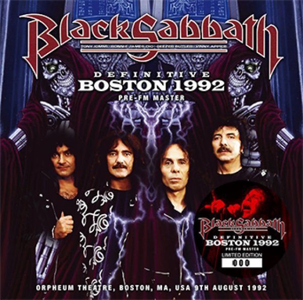 Photo1:  BLACK SABBATH - DEFINITIVE BOSTON 1992: PRE-FM MASTER(2CD) plus Ltd Bonus DVDR* [ZODIAC 403] (1)