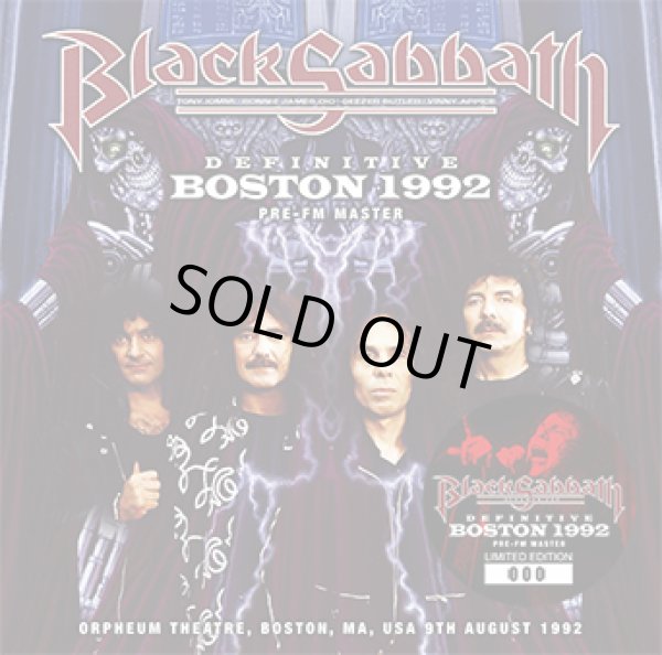 Photo1:  BLACK SABBATH - DEFINITIVE BOSTON 1992: PRE-FM MASTER(2CD) plus Ltd Bonus DVDR* [ZODIAC 403] ★★★STOCK ITEM / HOT WINTER SALE★★★ (1)