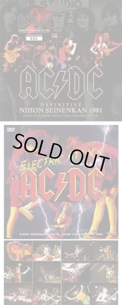 Photo1:  AC/DC - DEFINITIVE NIHON SEINENKAN 1981(1CD) plus Bonus DVDR* Numbered Stickered Edition Only [ZODIAC 352] (1)