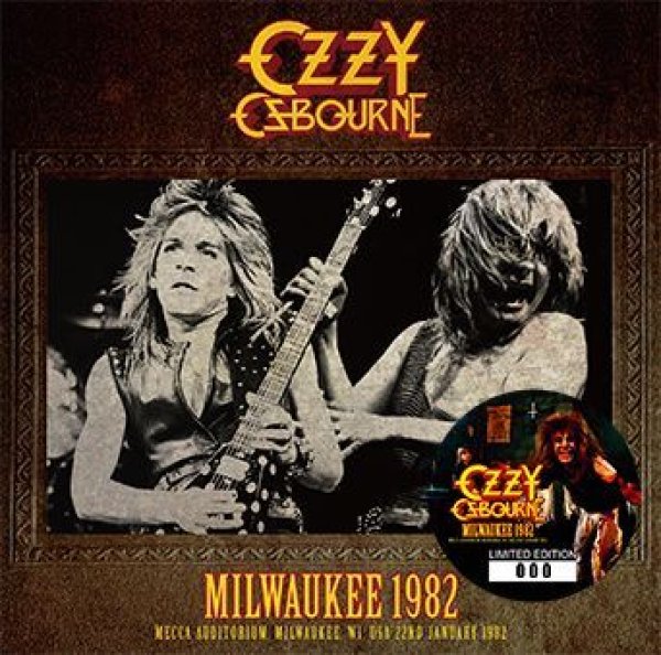 Photo1: OZZY OSBOURNE - MILWAUKEE 1982 CD *2nd Press plus Bonus CDR "BEST OF LIVE TAPES 1980-1982 [ZODIAC 170] (1)