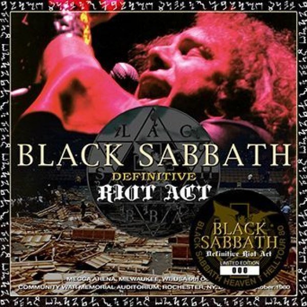 Photo1:  BLACK SABBATH - DEFINITIVE RIOT ACT 2CD [ZODIAC 332] (1)