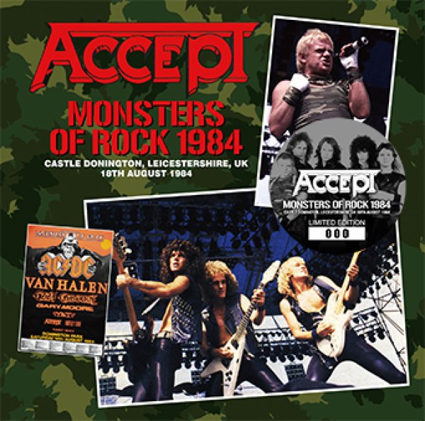 Photo1: ACCEPT - MONSTERS OF ROCK 1984 2CD [ZODIAC 436] (1)