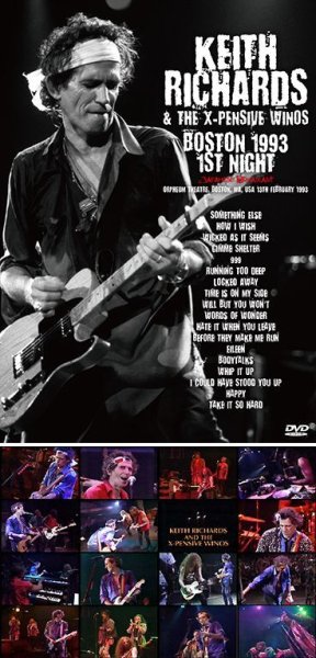 Photo1: KEITH RICHARDS & THE X-PENSIVE WINOS - BOSTON 1993 1ST NIGHT: JAPANESE BROADCAST DVDR (1)