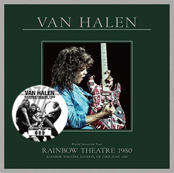 Photo1: VAN HALEN - RAINBOW THEATRE 1980 CD [ZODIAC 442] (1)