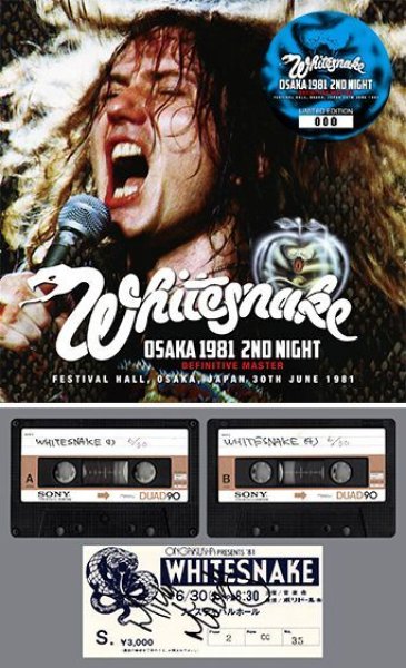 Photo1: WHITESNAKE - OSAKA 1981 2ND NIGHT: DEFINITIVE MASTER 2CD [ ZODIAC 448] (1)