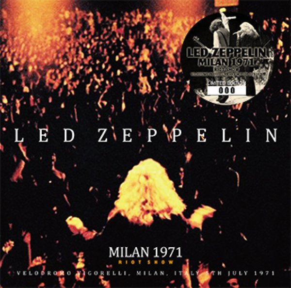 Photo1: LED ZEPPELIN - MILAN 1971: RIOT SHOW CD (1)