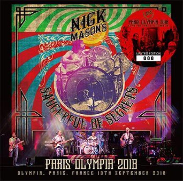 Photo1: NICK MASON'S SAUCERFUL OF SECRETS - PARIS OLYMPIA 2018 2CD plus Bonus DVDR "COPENHAGEN 2018: MULTICAM"* [Sigma 222] (1)