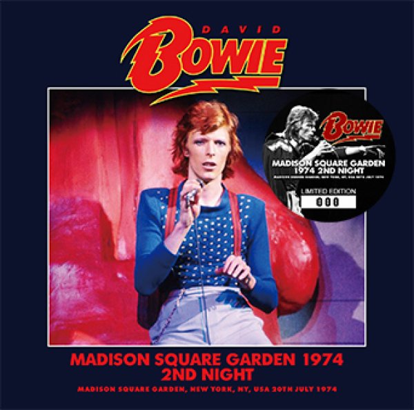 Photo1: DAVID BOWIE - MADISON SQUARE GARDEN 1974 2ND NIGHT 2CD  [Wardour-476] (1)