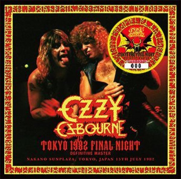 Photo1: OZZY OSBOURNE - TOKYO 1982 FINAL NIGHT: DEFINITIVE MASTER 2CD [ZODIAC 453] (1)