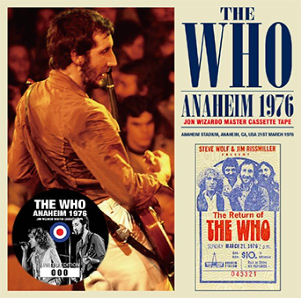 Photo1: THE WHO - ANAHEIM 1976: JON WIZARDO MASTER CASSETTE TAPE 2CD (1)