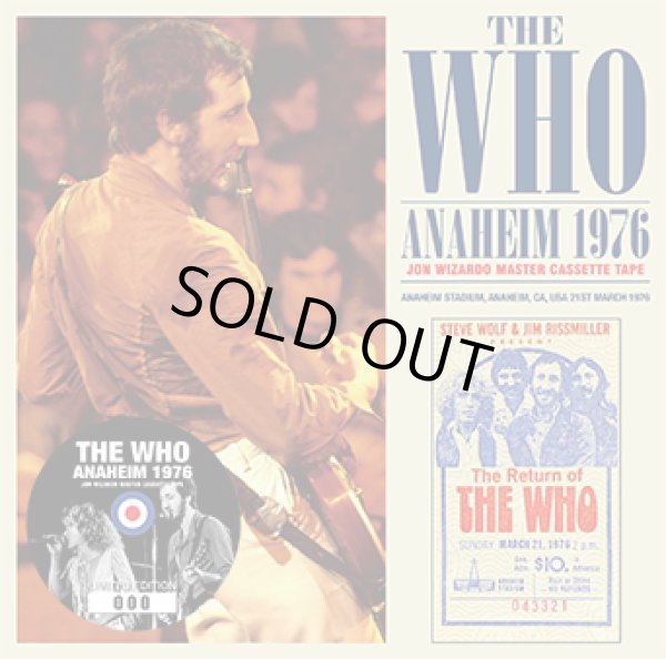 Photo1: THE WHO - ANAHEIM 1976: JON WIZARDO MASTER CASSETTE TAPE 2CD ★★★STOCK ITEM / HOT WINTER SALE★★★ (1)