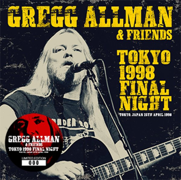 Photo1: GREGG ALLMAN & FRIENDS - TOKYO 1998 FINAL NIGHT CD [ZION-193] (1)