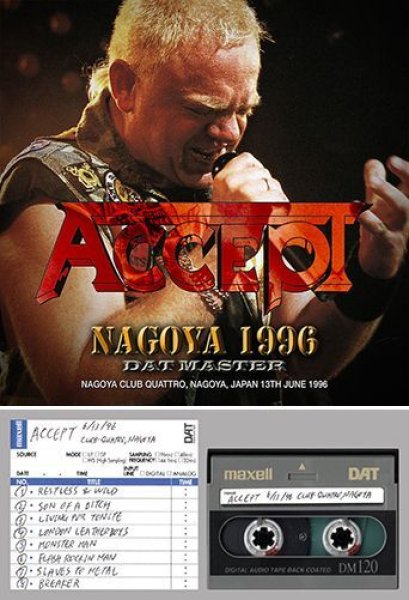 Photo1: ACCEPT - NAGOYA 1996: DAT MASTER 2CDR [Shades 1387] (1)