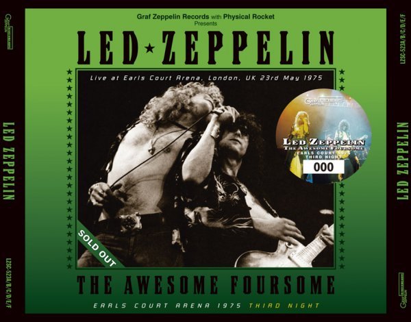 Photo1: LED ZEPPELIN - THE AWESOME FOURSOME : EARLS COURT ARENA 1975 THIRD NIGHT (6CD) [GRAF ZEPPELIN] (1)