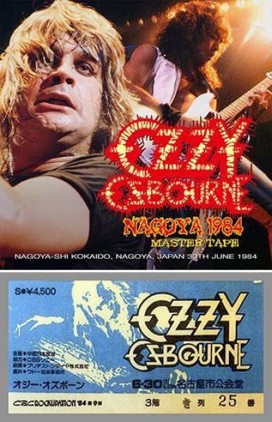 Photo1: OZZY OSBOURNE - NAGOYA 1984 MASTER TAPE CDR [Shades 1408] (1)