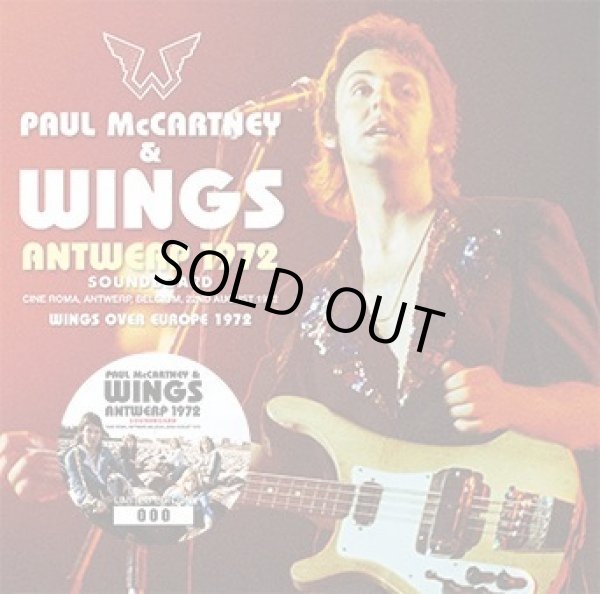 Photo1: PAUL McCARTNEY & WINGS - ANTWERP 1972 SOUNDBOARD CD (1)
