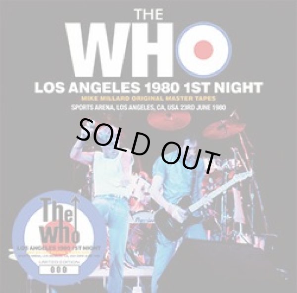 Photo1: THE WHO - LOS ANGELES 1980 1ST NIGHT: MIKE MILLARD ORIGINAL MASTER TAPES 2CD [Wardour-414] ★★★STOCK ITEM / HOT WINTER SALE★★★ (1)