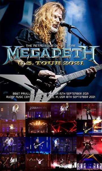 Photo1: MEGADETH - U.S. TOUR 2021 DVDR+CDR [ Shades 1417] (1)