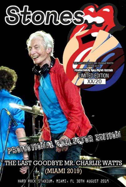 Photo1: THE ROLLING STONES - MIAMI 2019  THE LAST GOODBYE MR. CHARLIE WATTS 2CDR 2DVDR Blu-Ray [Sticky Code 196] (1)