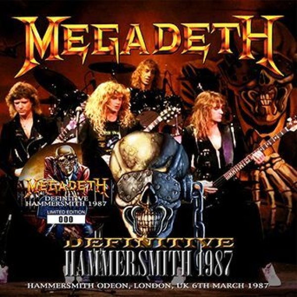 Photo1: MEGADETH - DEFINITIVE HAMMERSMITH 1987 CD [ZODIAC 484] (1)