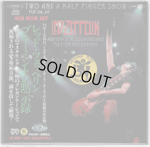 Photo1: LED ZEPPELIN - TWO AND A HALF FINGER SHOW 4CD DAZED BOX EDITION LIMITED 75 COPIES ONLY! [TARANTURA] ★★★STOCK ITEM / OUT OF PRINT / VERY RARE★★★ (1)