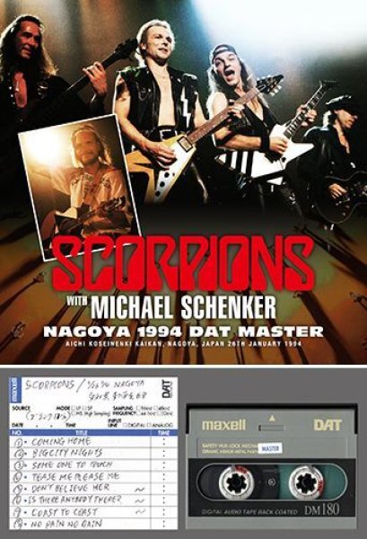 Photo1: SCORPIONS WITH MICHAEL SCHENKER - NAGOYA 1994: DAT MASTER 2CDR [Shades 1432] (1)