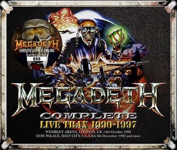 Photo1: MEGADETH - COMPLETE LIVE TRAX 1990-1997 3CD [ZODIAC 490] (1)