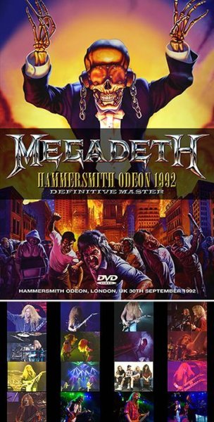 Photo1: MEGADETH - HAMMERSMITH ODEON 1992: DEFINITIVE MASTER DVDR [Shades 1450] (1)