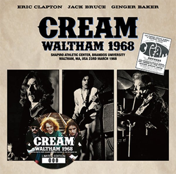 Photo1: CREAM - WALTHAM 1968 2CD [Beano-215] (1)