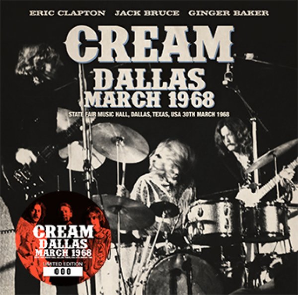 Photo1: CREAM - DALLAS MARCH 1968 CD [Beano-217] (1)