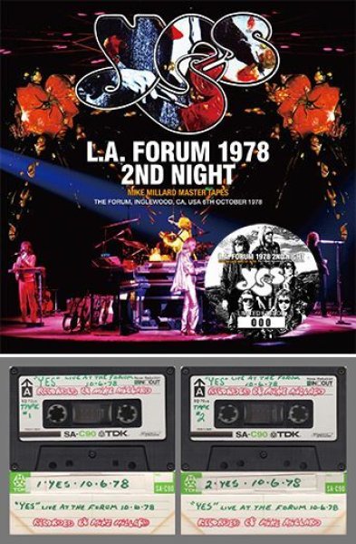 Photo1: YES - L.A. FORUM 1978 2ND NIGHT: MIKE MILLARD MASTER TAPES 2CD [Virtuoso 470/471] (1)