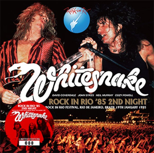 Photo1: WHITESNAKE - ROCK IN RIO '85 2ND NIGHT CD plus Bonus DVDR "ROCK IN RIO '85 2ND NIGHT: THE VIDEO [ZODIAC 497] (1)