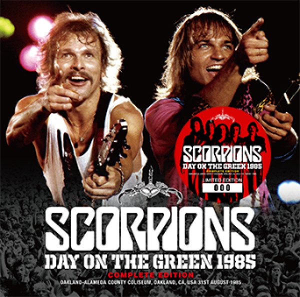 Photo1: SCORPIONS - DAY ON THE GREEN 1985: COMPLETE EDITION 2CD plus Bonus DVDR "DAY ON THE GREEN 1985 THE VIDEO" [ZODIAC 500] ★★★STOCK ITEM / SPECIAL PRICE★★★ (1)