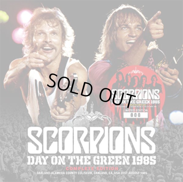 Photo1: SCORPIONS - DAY ON THE GREEN 1985: COMPLETE EDITION 2CD plus Bonus DVDR "DAY ON THE GREEN 1985 THE VIDEO" [ZODIAC 500] ★★★STOCK ITEM / SPECIAL PRICE★★★ (1)