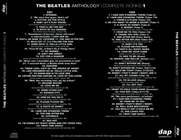 Photo2: THE BEATLES - ANTHOLOGY : COMPLETE WORKS 1 2CD [DAP] (2)