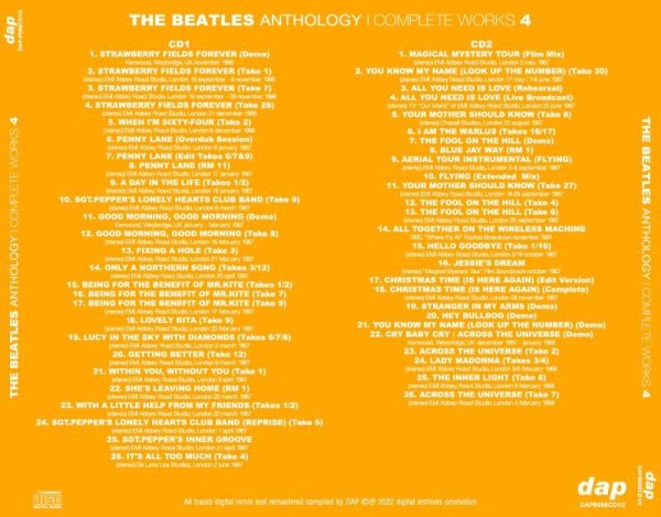 Photo2: THE BEATLES - ANTHOLOGY : COMPLETE WORKS 4 2CD [DAP] (2)