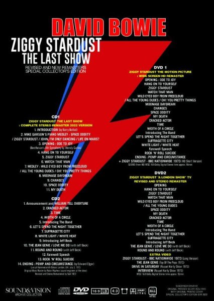 Photo2: DAVID BOWIE / ZIGGY STARDUST : THE LAST SHOW 2CD+2DVD [SOUND&VISION] (2)