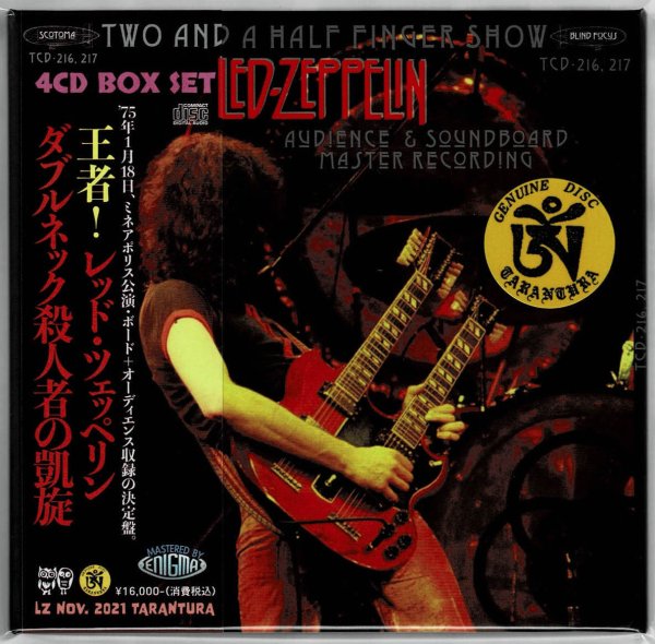 Photo1: LED ZEPPELIN - TWO AND A HALF FINGER SHOW 4CD DOUBLE NECK LIMITED 100 COPIES ONLY! [TARANTURA] ★★★STOCK ITEM / OUT OF PRINT / VERY RARE★★★ (1)