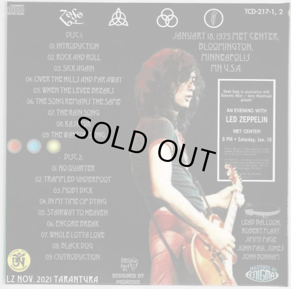 Photo6: LED ZEPPELIN - TWO AND A HALF FINGER SHOW 4CD DOUBLE NECK LIMITED 100 COPIES ONLY! [TARANTURA] ★★★STOCK ITEM / OUT OF PRINT / VERY RARE★★★ (6)