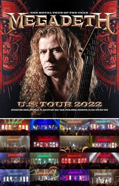 Photo1: MEGADETH - U.S. TOUR 2022 DVDR+CDR [Shades 1521] (1)