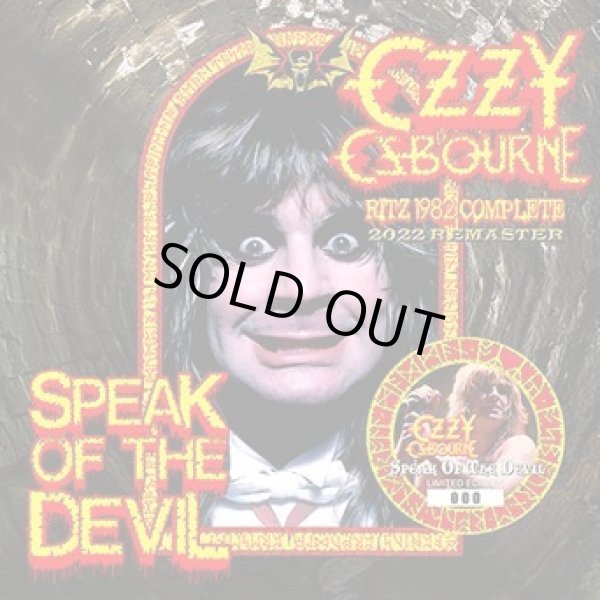 Photo1: OZZY OSBOURNE - SPEAK OF THE DEVIL: RITZ 1982 COMPLETE 2022 REMASTER 2CD plus Bonus DVDR "SPEAK OF THE DEVIL: IRVINE MEADOWS 1982 [ZODIAC 512] ★★★STOCK ITEM / HOT SPRING SALE★★★ (1)