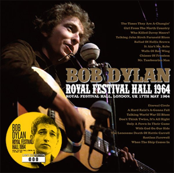 Photo1: BOB DYLAN - ROYAL FESTIVAL HALL 1964 2CD (1)