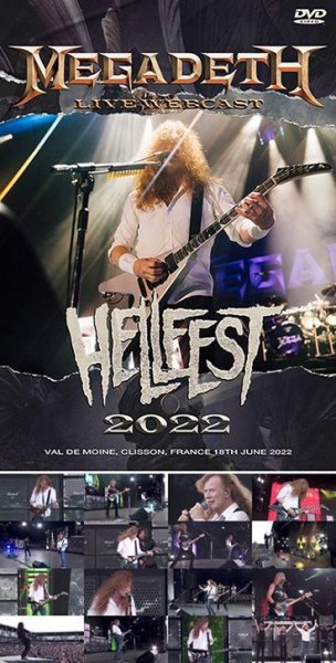 Photo1: MEGADETH - HELLFEST 2022: LIVE WEBCAST DVDR [Shades 1550] (1)