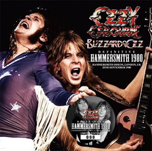 Photo1: OZZY OSBOURNE - DEFINITIVE HAMMERSMITH 1980 CD plus Bonus CDR "BLIZZARD OF OZZ WORKING TRACKS [ZODIAC 519] (1)