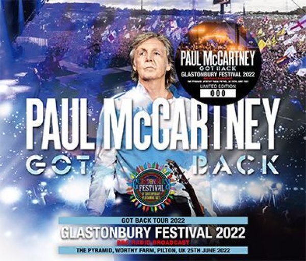 Photo1: PAUL McCARTNEY - GLASTONBURY FESTIVAL 2022: BBC RADIO BROADCAST 3CD (1)