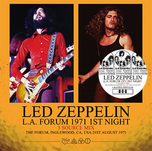 Photo1: LED ZEPPELIN - L.A. FORUM 1971 1ST NIGHT: 3 SOURCE MIX 2CD (1)